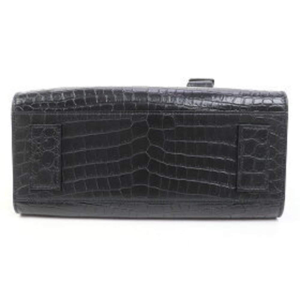 Saint Laurent black Baby bag shoulder crocodile Jour embossed leather YVES Sac - Picture 6 of 7